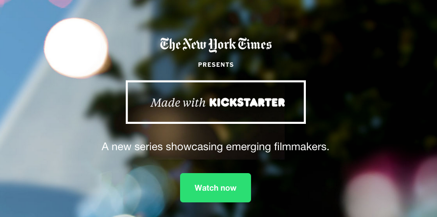 NYT & Kickstarter